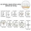 20Pcs 10 Style Alloy Pendants FIND-CA0006-46-2