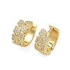 Heart Brass Micro Pave Cubic Zirconia Hoop Earrings EJEW-A132-10G-02-4