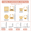 DIY Blank Dome Cuff Ring Making Kit DIY-DC0001-60-2