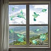 7PCS 2 Styles PVC Stickers Dazzling Color Window Stickers 3D Laser Hummingbird Electrostatic Glass Window Stickers JX828A-3