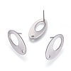 Tarnish Resistant 304 Stainless Steel Stud Earring Findings STAS-L238-072P-1