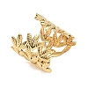 Adjustable 304 Stainless Steel Cuff Open Rings for Women RJEW-Z122-03G-05-4