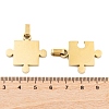 304 Stainless Steel Split Pendants STAS-K283-01G-2