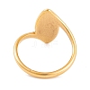304 Stainless Steel Horse Eye Finger Ring for Women RJEW-C086-27-G-3