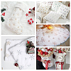 Soft Velvet Fabric with Snowflake Pattern Paillette DIY-WH0308-331-5