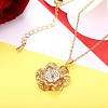 (Jewelry Parties Factory Sale)Fashion Brass Pendant Necklaces NJEW-BB23095-4