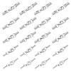 Unicraftale 50 Sets 5 Styles 304 Stainless Steel Lobster Claw Clasps STAS-UN0042-01-1