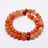 Natural Red Aventurine Bead Strands G-P257-02-8mm-2