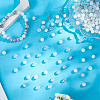 300Pcs 6 Colors Baking Paint & Spray Painted Crackle Glass Round Beads DGLA-LT0001-08-3