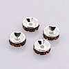Brass Grade A Rhinestone Spacer Beads RB-A014-Z7mm-15S-1