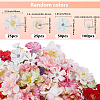 200Pcs 4 Styles Cloth Artificial FLower AJEW-SP0003-69-2