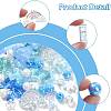 100Pcs 19 Styles Transparent Acrylic Beads MACR-FS0002-34-3
