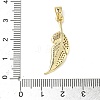 Brass Micro Pave Cubic Zirconia Pendants ZIRC-I356-33G-3