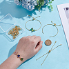 Brass Slider Bracelets Making MAK-UN0001-06G-3