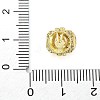 Brass Micro Pave Cubic Zirconia Beads KK-Z095-03G-04-3