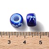 Spray Painted ABS Plastic European Beads KY-G033-01A-06-3
