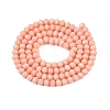 Opaque Solid Color Imitation Jade Glass Beads Strands EGLA-A044-P3mm-D33-3