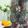 Flower Pattern Embroidered Flowers Polyester Tulle Lace Fabric DIY-WH0409-68-5