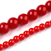 Opaque Solid Color Glass Beads Strands X-GLAA-T032-P6mm-04-4