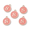 (Defective Closeout Sale Border damaged) Golden Plated Alloy Enamel Charms LS-ENAM-XCP0001-20S-1