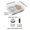 120Pcs 2 Colors Brass Rhinestone Spacer Beads RB-FS0001-05C-4