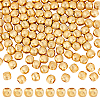 120Pcs Textured Brass Beads KK-PH0011-78-1