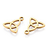 Ion Plating(IP) 304 Stainless Steel Charms LS-STAS-Q201-T172G-2
