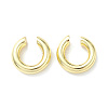Rack Plating Brass Ring Cuff Earrings for Women EJEW-H135-01G-01-1
