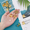 DIY Blank Dome Brass Cufflink Making Kits BUTT-DC0001-14-3