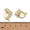 Brass Micro Pave Clear Cubic Zirconia Pendants KK-A221-21A-G-3