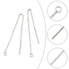 10 Pairs 304 Stainless Steel Earring Findings STAS-YW0001-09-2