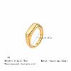 Irregular 304 Stainless Steel Finger Rings for Women SA8524-32-1