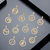 12Pcs 12 Styles Brass Micro Pave Cubic Zirconia Pendants KK-BM0001-01-7