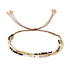 Bohemian Glass Seed Bead Double Layers Bracelets TJ8645-6-2