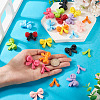 14Sets 7 Colors Baking Paint Opaque Acrylic Bead OACR-TA0003-99-8