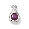 Brass Micro Pave Cubic Zirconia Charms KK-G548-20P-2