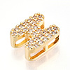 Brass Micro Pave Cubic Zirconia Charms KK-N254-217G-H-2