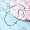 304 Stainless Steel Star of David Link Chain Necklaces NJEW-JN05658-5