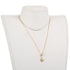Brass Micro Pave Clear Cubic Zirconia Lariat Necklaces NJEW-JN03010-02-5