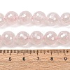 Electroplated Natural Rose Quartz Beads Strands G-B191-A04-10mm-5