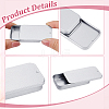 80Pcs Slide Top Tinplate Trinket Storage Boxes CON-WA0001-03-4