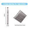 SUPERFINDINGS 12Pcs 12 Style 304 Stainless Steel 360 Degree Rotating Fishing Rod Tips FIND-FH0006-86-2