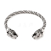 Viking 304 Stainless Steel Open Cuff Bangles for Men BJEW-U001-07C-G-2