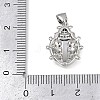 Brass Micro Pave Cubic Zirconia Pendants KK-A260-07D-P-3