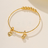 Fashionable Brass Adjustable Bangle for Women UC8767-4