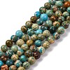 Dyed Natural Regalite/Imperial Jasper/Sea Sediment Jasper Beads Strands G-B124-C02-06-1