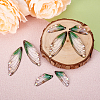 Transparent Resin Crystal AB Rhinestone Pendants Set RESI-TAC0002-47B-6