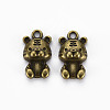 Tibetan Style Alloy Pendants TIBEP-N010-021AB-RS-1