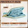 Rhombus Textured Velvet Jewelry Storage Zipper Pouches for Earrings Rings Bracelets Necklaces ABAG-WH0085-012A-2