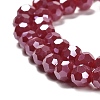 Electroplate Opaque Glass Beads Strands EGLA-A035-P6mm-A16-3